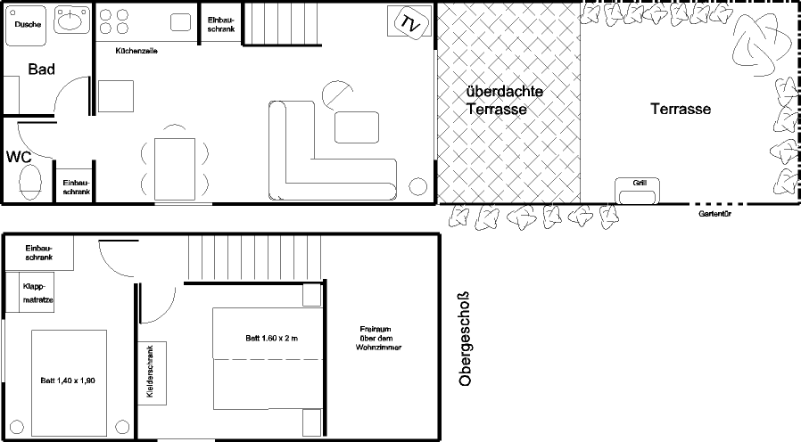 Ferienhaus Nr.10 Grundriss